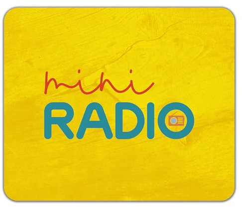 Shopagift Mini Radio Mouse Mat Pad Broadcast Station Broadcasting 24cm x 19cm