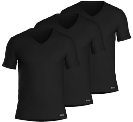 Boss Maglietta da Uomo, Nero 001, XL