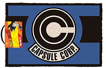 Dragon Ball Z Paillasson Fibre de Coco 40 x 60 cm (Capsule Corp), Multicolor, 40 x 60 x 1,5 cm
