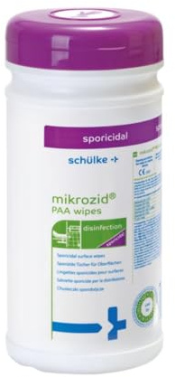 Mikrozid PAA wipes Desinfektionstücher mit 50 Tücher | Sporizide Tücher zur Desinfektion von Medizinprodukten und Flächen