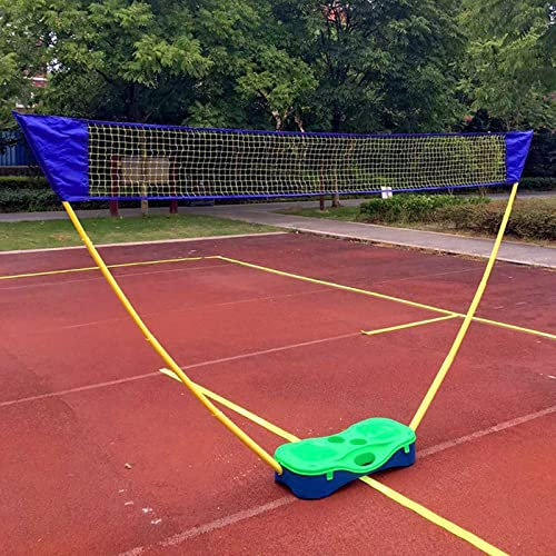 Tennisnetz Badminton Netz Volleyballnetz 3m Tragbares Tennisnetz Für Einfahrt, Hinterhof Und Spielplatz, Kinder Tenns Badminton-Set Mit Ständer Und Netz Für Camping, Ballspiele, Outdoor-Teamsport ( Co