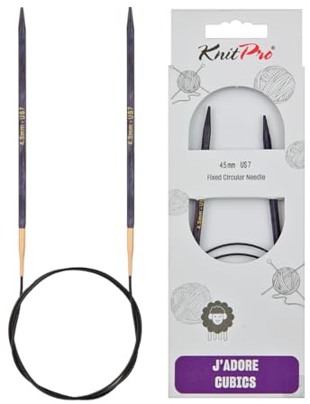 KnitPro J'Adore Cubics Stickor - Fasta rundstickor - 100 cm x 4,50 mm