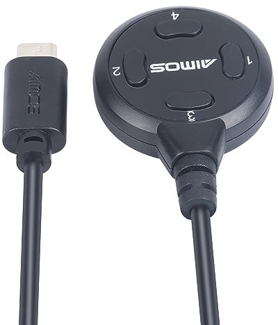 Conmutador USB externo con cable, botón de conmutación USB 3.0 o 2.0 con 4 teclas para 4 puertos KVM Switch 1.5 M