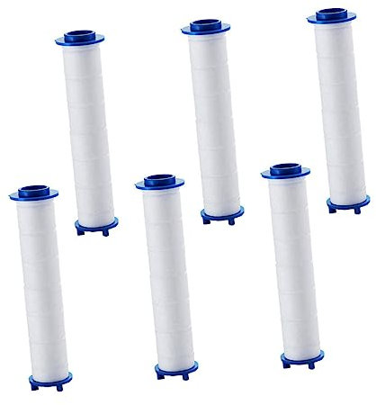 WHAMVOX 6pcs Bathroom Hard Water Filter Reverse Osmosis Shower Filter Elements Fluoride Removal