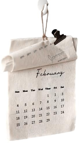 Calendario da parete 2026, planner per date in tessuto a 12, calendario per pianificare la casa, per i proprietari di case, studenti, insegnanti, soggiorno, camera da, aula, ufficio, telier
