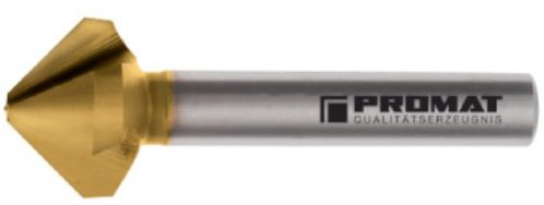 Kegelsenker Ø 4,3mm HSS-TiN DIN 335-C 90° 3 Schneiden