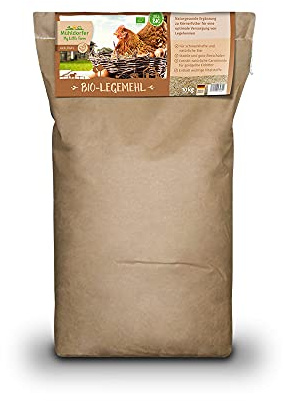 My Little Farm Farine de levure Bio pour Poules pondeuses 10 kg – Favorise la Performance de Ponte – Complément Naturel sain à la Nourriture pour céréales – Qualité Biologique