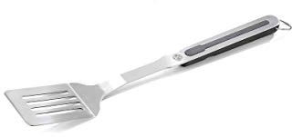 GEFU BBQ Grillwender Edelstahl 50,4 cm | Fleischheber mit Griff, Lochfläche & Aufhängeöse | Zubehör für Steak, Fisch, Gemüse | Spülmaschinengeeignet