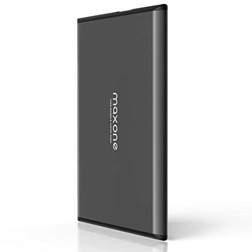 Maxone Externe Festplatte tragbare 1TB-2,5Zoll USB 3.0 Backups HDD Tragbare für TV,PC,Mac,MacBook, Chromebook, Wii u, Laptop,Desktop,Windows (1TB, Grey)