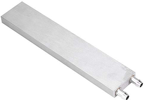 Eboxer Blocco di Raffreddamento ad Acqua Alluminio per Liquido di Raffreddamento ad Acqua Sistema di dissipatore di Calore Argento per CPU Grafica radiatore Dissipatore di Calore(40 * 200 * 12mm)
