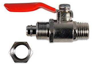PureOne VA-06 Kugelhahn 1/4 Zoll auf 3/8 Zoll Schlauch | Osmose, Verzweigung