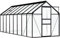 vidaXL Gewächshaus UV-beständig Garten Treibhaus Tomatenhaus Frühbeet Pflanzenhaus Anthrazit Aluminium Polycarbonat 9,31m² 490x190x125/195cm