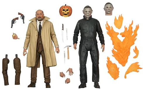NECA Michael Myers - RXZER23, Halloween 2, Pack of 2 Action Figure, Multicolor