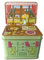 Blechdose Keksdose Deko Box Sideboard Ostern für Kekse Schokolade-Pralinen Ostereier Aufbewahrung, ca. 14,5 x 10 x 10 cm Volumen: 1200 ml