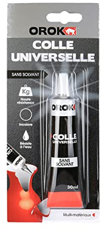 Adhésif liquide universel OROVI - Tube de 30 ml - Incolore - Pour tous les types de bricolage et de réparation - Puissant, résistant à l'eau