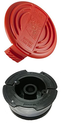 FocalTop Cap and Line Spool for Black & Decker Trimmer LST300 Type 1, LST300 Type 2, LST400 Type 1, LST400 Type 2, LST420 Type 1 Replacement
