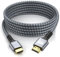 looyotul 4k Hdmi Kabel 7m Ultra High Speed HDMI 2.0 Kabel 4K@60HZ 3D ARC Gold Plated Connector Ethernet Audio Video Return HDMI Kabel für UHD TV Monitor Laptop Xbox PS4/PS5 ect.(Silber)