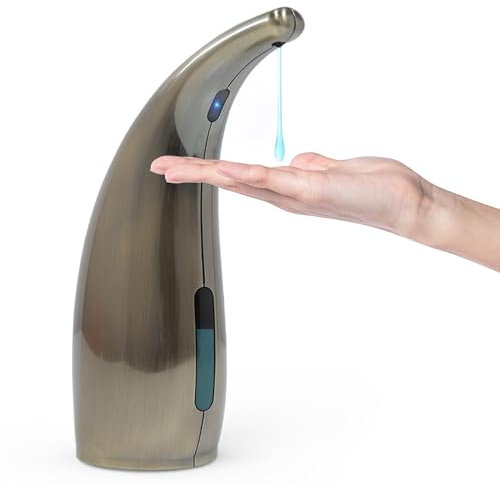 XZUO Adjustable Automatic Soap Dispenser 4-Stage Non-Contact Sensor Liquid Soap Pump Dispenser, Non-Contact Electric Battery Operated Hand Soap Dispenser Battery