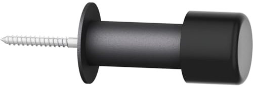 FSB 0 00003 0810, 90mm, schw.Gum, AL3 Wandtürpuffer 38 3880 Länge 90 mm, Aluminium schwarz matt
