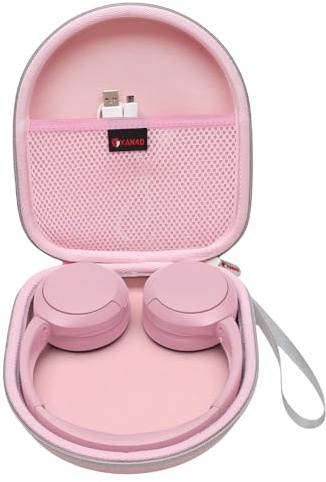 XANAD Custodia per Sony WH-CH520 Cuffie Wireless Bluetooth On-Ear, Borsa Rigida Protettiva Portatile per Viaggio, Lavoro e Uso Quotidiano (kaki)