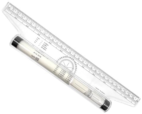 Règle Parallèle Roulante, Règles à Rouler 30cm, Professionnel Règle de Dessin à L'échelle, Polyvalente Rapporteur Compas Multi-usage pour Mesure Dessin Conception Convient aux écoles et Aux Bureaux