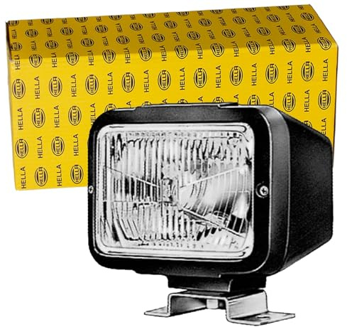 HELLA 1AE 004 234-001 Halogen-Hauptscheinwerfer - 12/24V - Referenzzahl: 17.5 - Bügelbefestigung/Anbau - Stecker: Flachstecker - vorne links/vorne rechts
