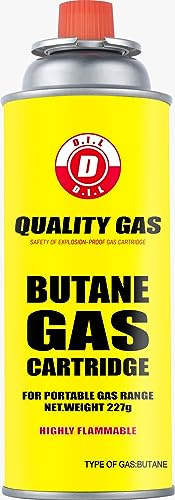 D.I.L 28 Butane Gas Canister – 28 Gas Bottles, Ideal for Outdoor, Camping, Heater, Cooker, BBQ