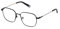 FILA GEOMETRIC Edelstahl Brillen in Glänzend Voll Blau für Unisex, Brille mit Sehstärke, optional mit Sonnenbrillen tönung oder Blaulichtfilter (Modell VFI544L)