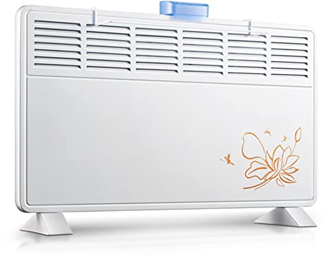 WUHUQN Electric Heater Bathroom Radiator Heater Household Bath Dual-use Waterproof Convection Heater, Free Standing/Wall-mounted Convector Heaters, 6 Windows 200w