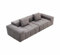 BEDOIN 3 Sitzoter -Sofa -Sofas, modulare Schaumschaumschwammbodensofa Couch, bequemes Sofa -Couch Cordouch Moderne Couch 3 -Sitzer für das Wohnzimmer B-260x100x60cm