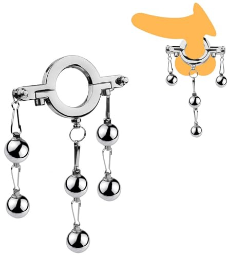 Men's Stainless Steel Weighted Accessory Ring, Workout Accessory-H1UK (6 Balls)