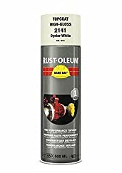 RUST-OLEUM 2141 Hard Hat Topcoat Ral-Colours, The Nr. 1 Industrial Paint Aerosol. Go Further, Work Faster, Last Longer!, Oyster white-RAL 1013