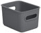 TATAY Baobab Multi-Purpose Small Storage Basket with Capacity for 1.5 Litres, Anthracite Grey, 12.5 x 16.4 x 10 cm