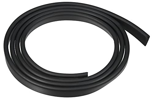 QUARKZMAN Protector De Borde Para Puerta De Coche Goma Negro 1Pc | Material: Goma, Longitud: 1.5M (4.92 Pies), Ancho: 6Mm, Alto: 15Mm, Universal Para Autos, Camiones Y Suv