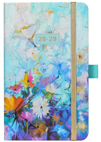 2026-2029 Pocket Planner/Calendar - 3 Year Monthly Planner 2026-2029, July 2026 - June 2029, 6.3 x 3.8, 60 Notes Pages, Inner Pocket, Pen Loop, Elastic Closure, Perfect Organizer for Purse