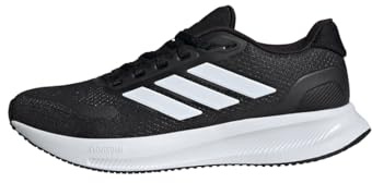 adidas Mujer Runfalcon 5 Wide Running Shoes, Core Black/Cloud White/Core Black, 38 EU