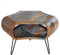riess-ambiente.de Retro Couchtisch Organic Living 70cm grau Sheesham Palisander Hairpin Legs