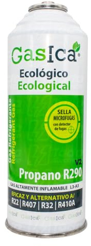 Ralertreik Pack Gasica V2 Gas Refrigerante Ecológico Sustituto del R22/R407/R32 y R410A (Botella V2)