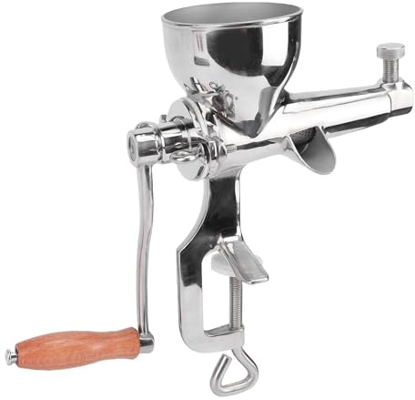 Fockety Estrattore di succo manuale per erbaa di grano, estrattore di succo a freddo con manovella in acciaio inossidabile, spremiagrumi portatile per frutta e verdura per sedano