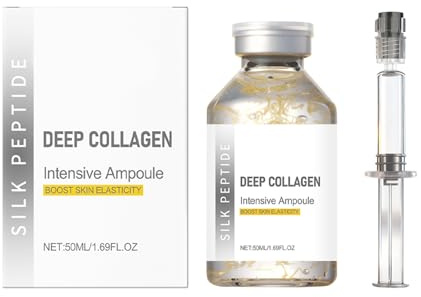 Ampoule liftante intensive aux peptides de soie - Lifting et raffermissement visibles de la peau grâce à un soutien profond du collagène, sérum anti-âge pour lisser les rides et ridules (1, One Size)