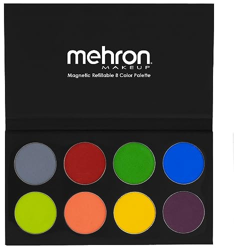 Mehron Makeup Paradise AQ Face & Body Paint 8 Color Palette (Tropical) - Body & SFX Makeup, Special Effects, Theater & Cosplay