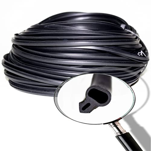 Junta de Goma Aislante S-232 Negro (5mts) para Sellar Cristales Aluminio/Burlete Aluminio