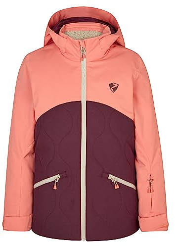 Ziener Ayla esquí, Chaqueta de Invierno, Impermeable, Cortavientos, cálida, Terciopelo Rojo, 152 para Niñas