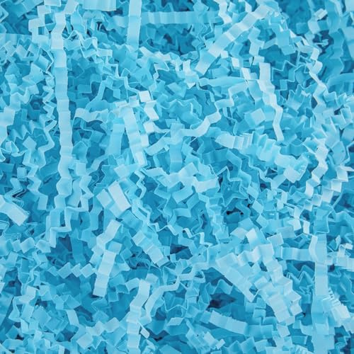 Caleihd 1/2 pund skrynkligt klippt papper strimlat fyllningspapper för presentkorgar presentförpackning konfetti pappersstrimlor dekoration fyllning för födelsedag, bröllop, årsdagar, julinpackning