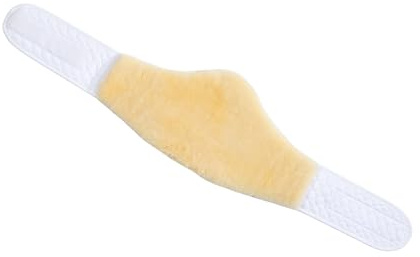 Sanofell Lammfell-Nierenwärmer von CHRIST – unisex Nierengurt mit Innenseite mit medizinischem, echtem hochwertigem Fell, in der Farbe natur und der Größe M (95-110 cm)