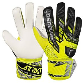 Reusch Attrakt Solid Junior griffige Torwarthandschuhe Kinder Jugendliche Fußballhandschuhe für Jungen und Mädchen geeignet für alle Wetterbedingungen und Spielfeldoberflächen