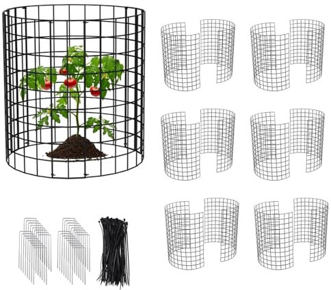 12 PCS Cage à Plantes Contre Animaux,protecteurs de Plantes Contre Les Animaux,42.8 x 33cm Grillage de Protection Extensible,avec Clous et Sangles,Plantes Arbustes et Légumes Contre Les Animaux
