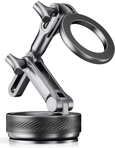 InwodiTeki Magnetic Phone Holders for Your Car, Upgraded 360° Vacuum Car Phone Holder, 108+LBS Strongest Suction & 3000gf Magnetic, Car Phone Mount for 17 Pro Max 16 15 14 13 12/ Android Phones
