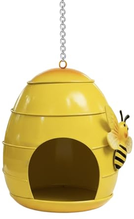 de Metal para pájaros, Soporte de Metal Resistente a la Intemperie, Divertido alimentador de colibríes, de Animales para atraer la alimentación, pinzón Salvaje, colibrí, jardín, Patio