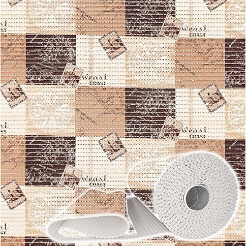 ANRO Badematte Badvorleger Weichschaummatte Badläufer Antirutsch Braun Mokka Mocca Maritim 65x140cm
